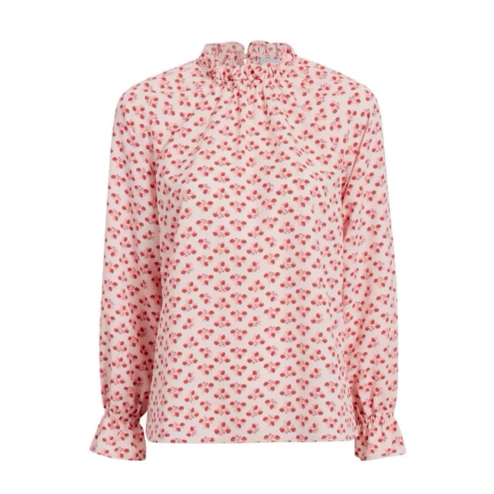 Hill House Home Pink Posy 2pc Set: Millie Top + Mirabel Wrap Skirt Floral Ruffle - Picture 9 of 12